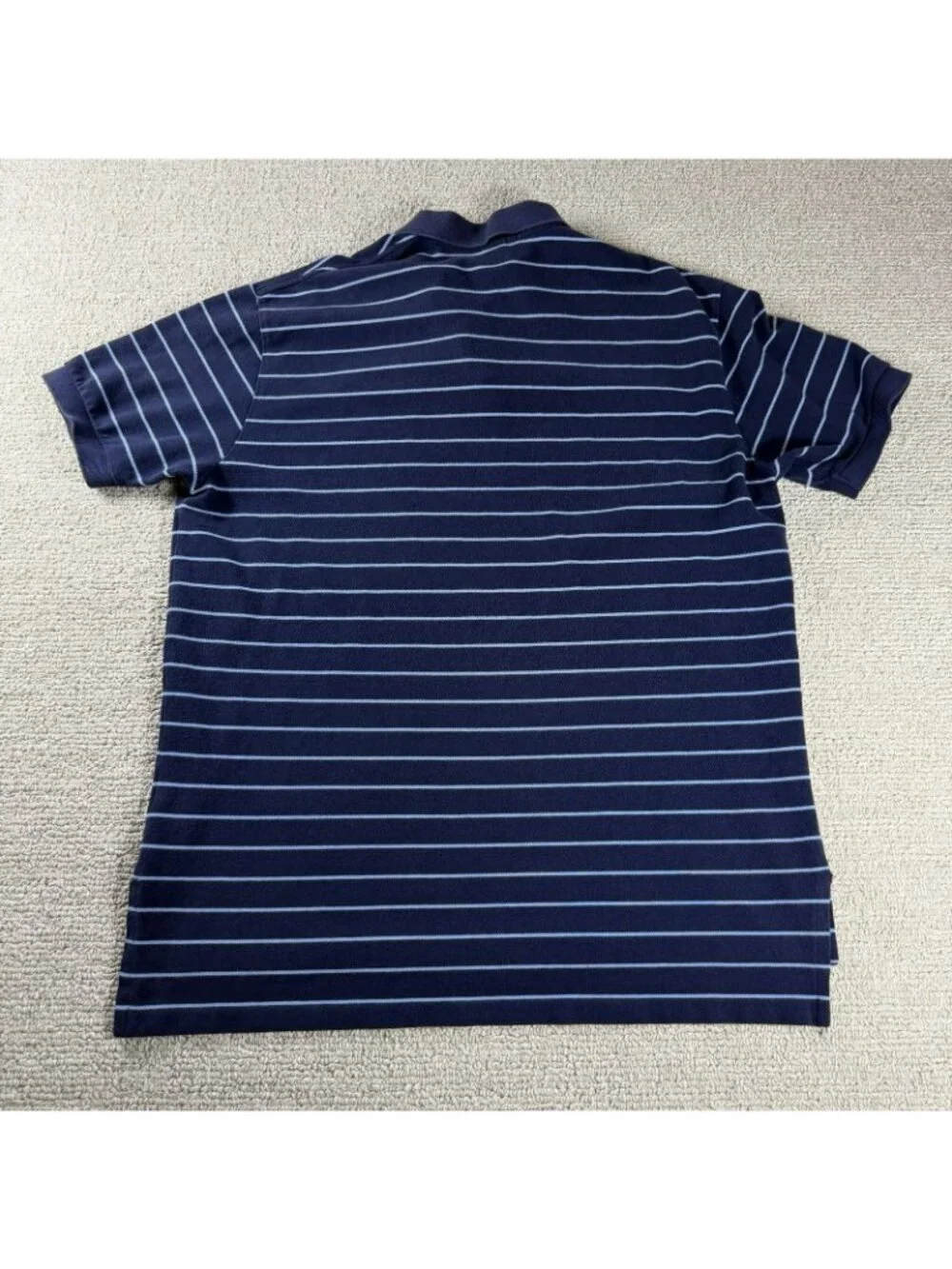 Vintage Polo Ralph Lauren Striped Polo Shirt Blue Men’s Size XL - Picture 6 of 7